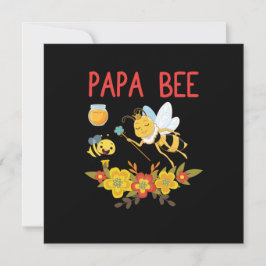 Tarjeta Festiva Beekeeper Art Papa Bee 2