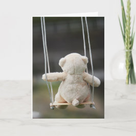 Tarjeta Festiva Beer op Schommel in beweging.