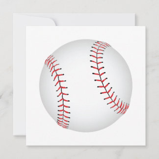 Tarjeta Festiva Béisbol Diseño Béisbol con Color BG Personalizado