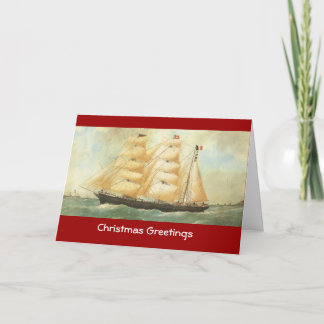 Tarjeta Festiva Belem, velero francés, 1902