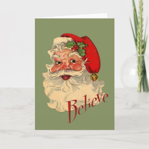 Tarjeta Festiva Believe Santa