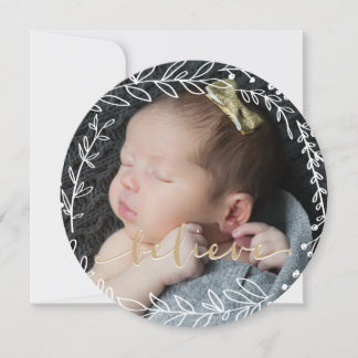 Tarjeta Festiva Believe - Wreath