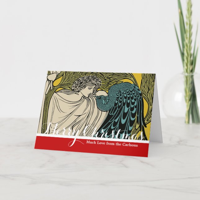 Tarjeta Festiva Bella Artes Pájaro Nuevo (Anverso)