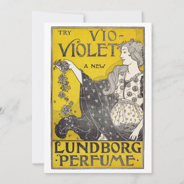 Tarjeta Festiva Bella Artes Vio-Violet Perfume (Anverso)