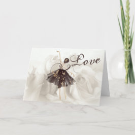 Tarjeta Festiva Bella Ballerina, El día de San Valentín de Rosas B