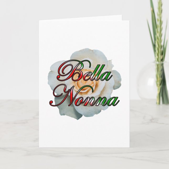 Tarjeta Festiva Bella Nonna (Anverso)