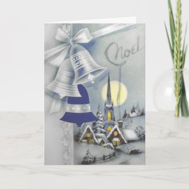 Tarjeta Festiva Belles plateados (Anverso)