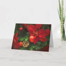 Tarjeta Festiva Belleza del Poinsettia