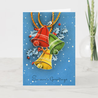 Tarjeta Festiva Bellezas navideñas vintage
