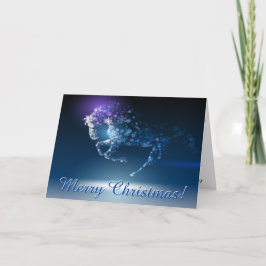 Tarjeta Festiva Bellos Navidades de caballos Fantasmas PERSONALIZA