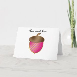 Tarjeta Festiva Bellota rosada