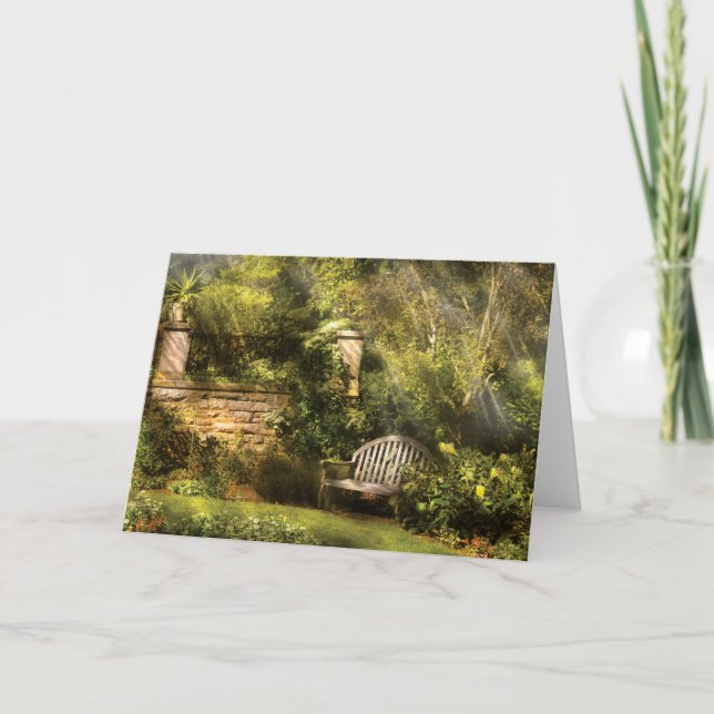 Tarjeta Festiva Bench - Edens Edge (Anverso)
