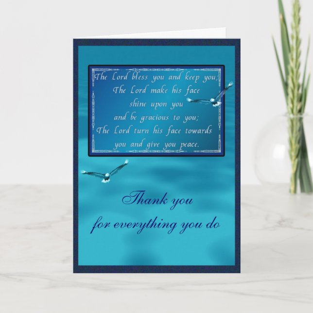 Tarjeta Festiva Bendición arónica (Anverso)