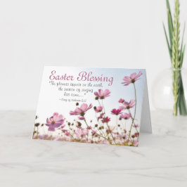 Tarjeta Festiva Bendición de Pascua: La Biblia Inspiradora Verse