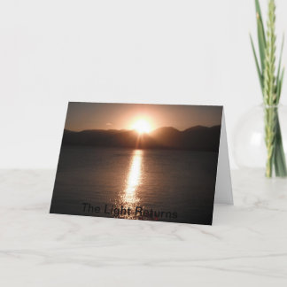 Tarjeta Festiva Bendición del solsticio de invierno