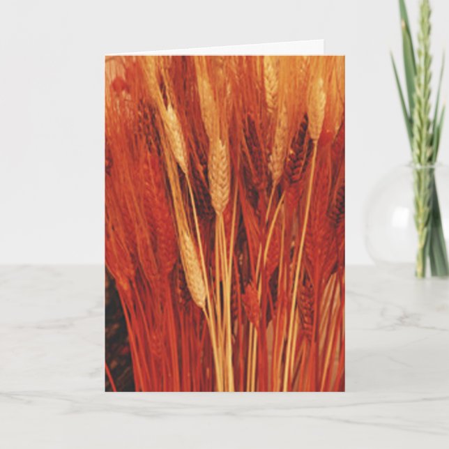 Tarjeta Festiva Bendiciones abundantes (Anverso)