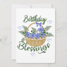 Tarjeta Festiva Bendiciones de cumpleaños