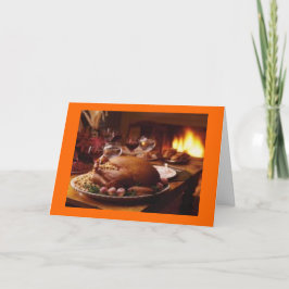 Tarjeta Festiva Bendiciones de la acción de gracias