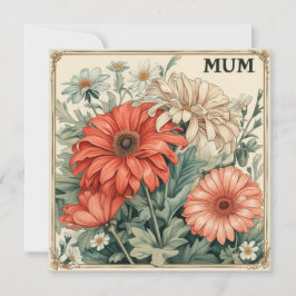 Tarjeta Festiva Bendiciones de la mamá: Deseos Encantadores