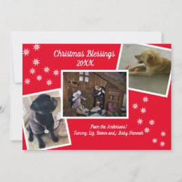 Tarjeta Festiva Bendiciones de navidades