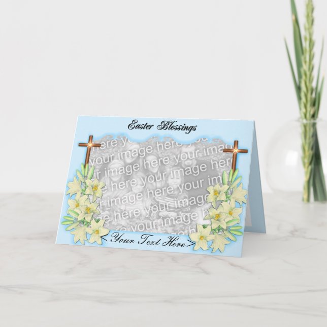 Tarjeta Festiva Bendiciones de Pascua (Anverso)