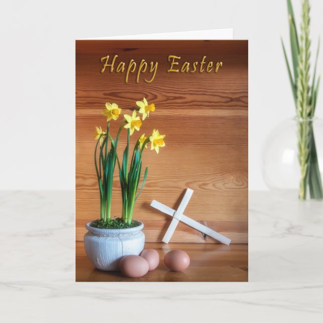 Tarjeta Festiva Bendiciones de Pascua (Anverso)
