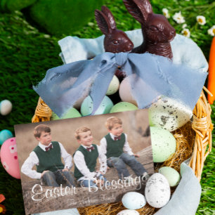 Tarjeta Festiva Bendiciones de Pascua