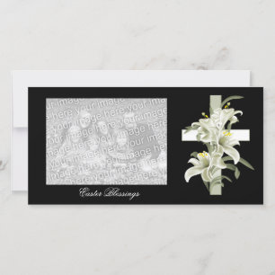 Tarjeta Festiva Bendiciones de Pascua con Fototarjetas