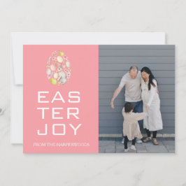 Tarjeta Festiva Bendiciones de Pascua Elegantes Huevos de Pascua F