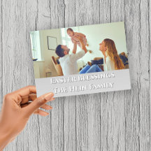 Bendiciones de Pascua, foto familiar de pura sangr