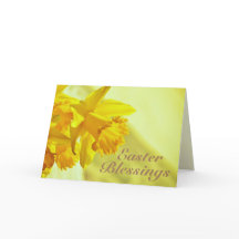 Bendiciones de Pascua, John 11:25-26, Daffodils