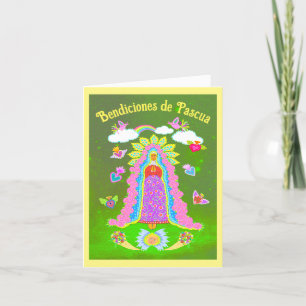 Tarjeta Festiva Bendiciones de Pasqua Semana Santa Española