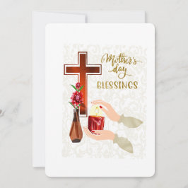 Tarjeta Festiva Bendiciones del día de las madres