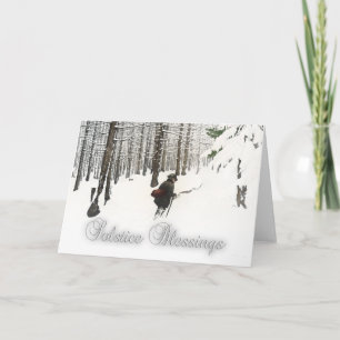 Tarjeta Festiva Bendiciones del Solsticio
