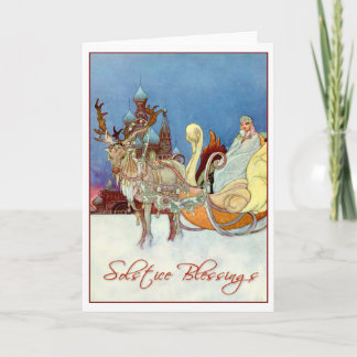 Tarjeta Festiva Bendiciones del solsticio