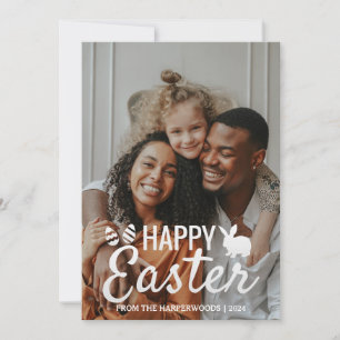 Tarjeta Festiva Bendiciones elegantes de Pascua Huevos de Pascua f