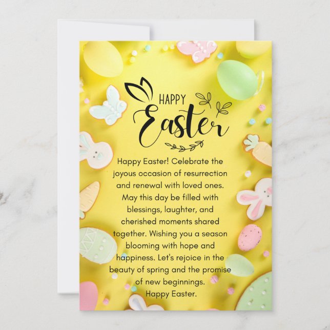 Tarjeta Festiva Bendiciones familiares (Anverso)