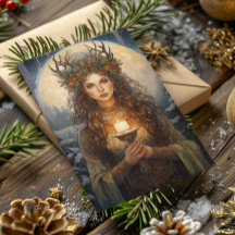 Bendita sacerdotisa del solsticio de invierno Yule