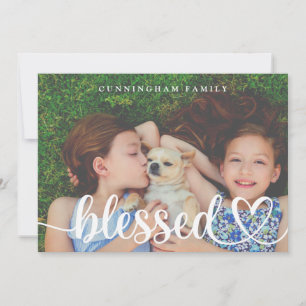 Tarjeta Festiva Benditas fotos de la familia rusa del país de Acci