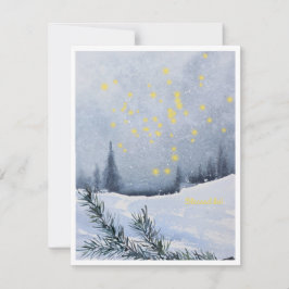 Tarjeta Festiva ¡Bendito sea! invierno acuático