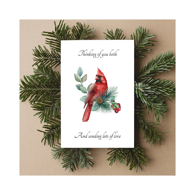 Tarjeta Festiva Bereaved Parent Thinking of You Christmas Card (Subido por el creador)