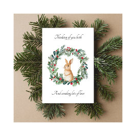 Tarjeta Festiva Bereaved Parent Thinking of You Christmas Card