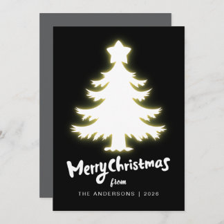 Tarjeta Festiva Berry Branch Frame Christmas Family 2 Photo