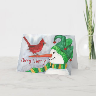 Tarjeta Festiva Berry Merry