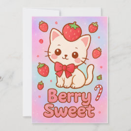 Tarjeta Festiva “Berry Sweet Dreams” Christmas Card – Glittery Poe