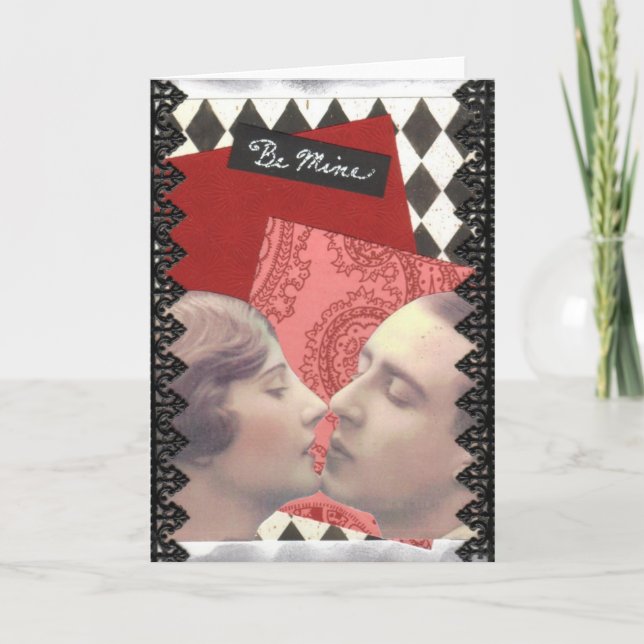 Tarjeta Festiva Beso (Anverso)