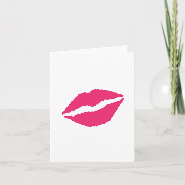 Tarjeta Festiva ¡Beso! (Anverso)