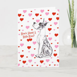 Tarjeta Festiva Beso del el día de San Valentín del Harlequin de