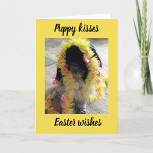 TARJETA FESTIVA "BESOS DE CACHORRO" & "DESEOS DE PASCUA" SOLO PARA