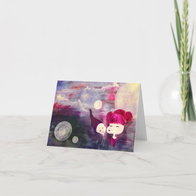 Tarjeta Festiva besos inocentes (Anverso)